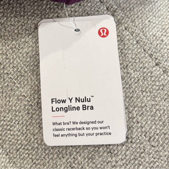 NWT Lululemon Flow Y Nulu Longline Bra In Dark Magenta Size 6 - Picture 6 of 6